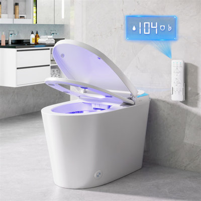 Smart Toilet With Foam Shield | Splash-free, Odor-blocking & Self-cleaning
