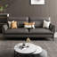 Causeuse-coussin standard en cuir véritable noir-667782790
