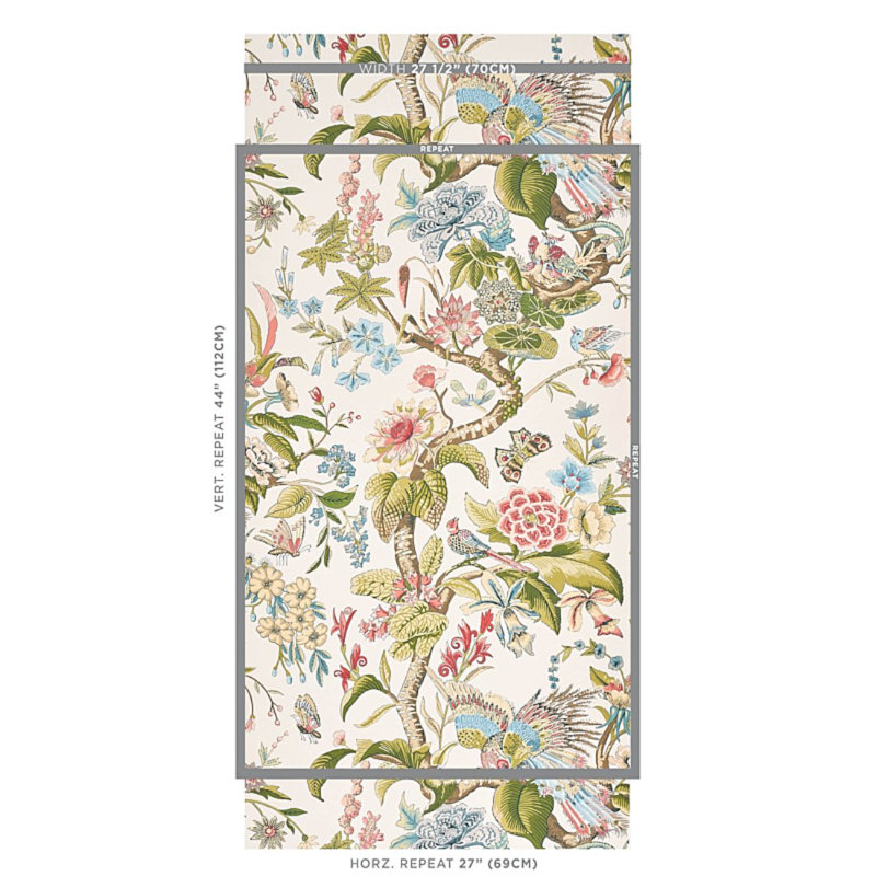 Papier peint Cranley Garden, Vert