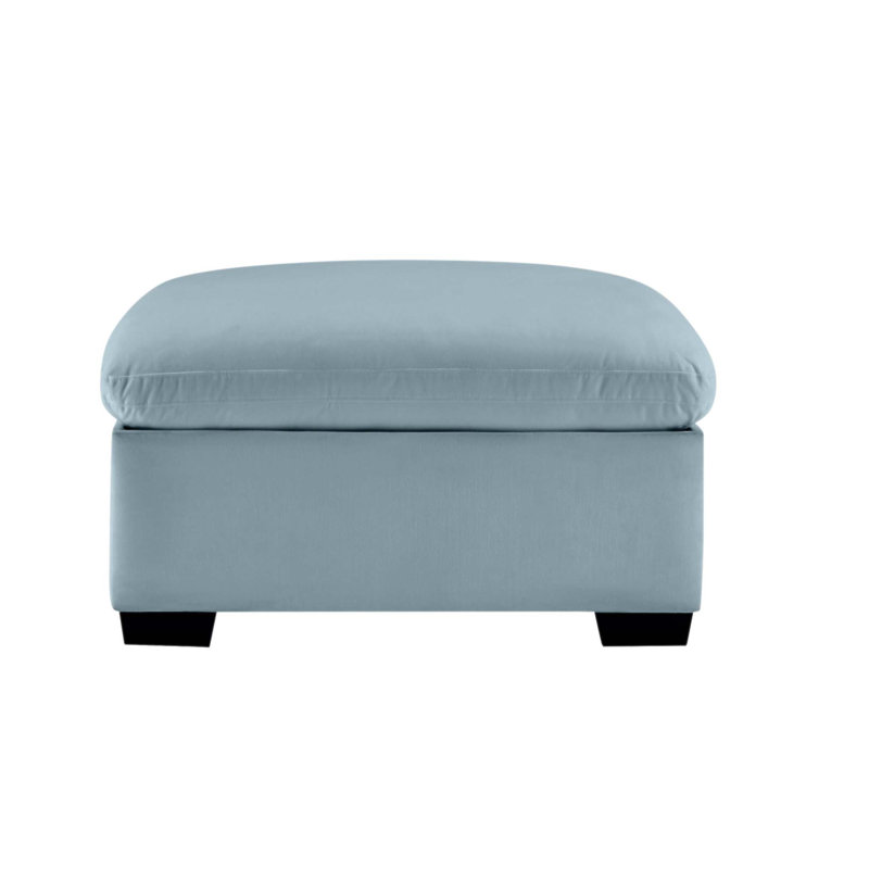 Repose-pieds avec rangement Cloudies, Bleu