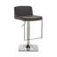 Ainoriitta Swivel Upholstered and Faux Leather Adjustable Height Bar Stool with Stainless Steel Frame-87208053-87208055