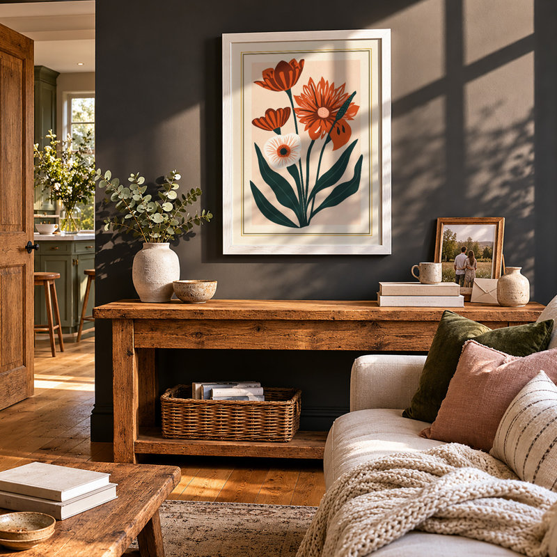 Studies Botanical - Framed Print, A1 - 84.1 x 59.4 cm, White