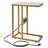 C Shaped End Table with Charging Station, Side Table with USB Ports & Outlets, Sofa Table, Coffee Table, Snack Table, Bedside Nightstand for Living Room & Bedroom-1657408945