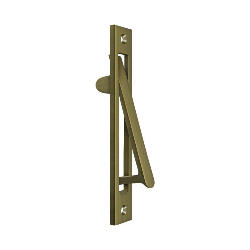 Finger Pull, Antique Brass