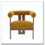 Fauteuil d'appoint rembourré en velours-1589565398
