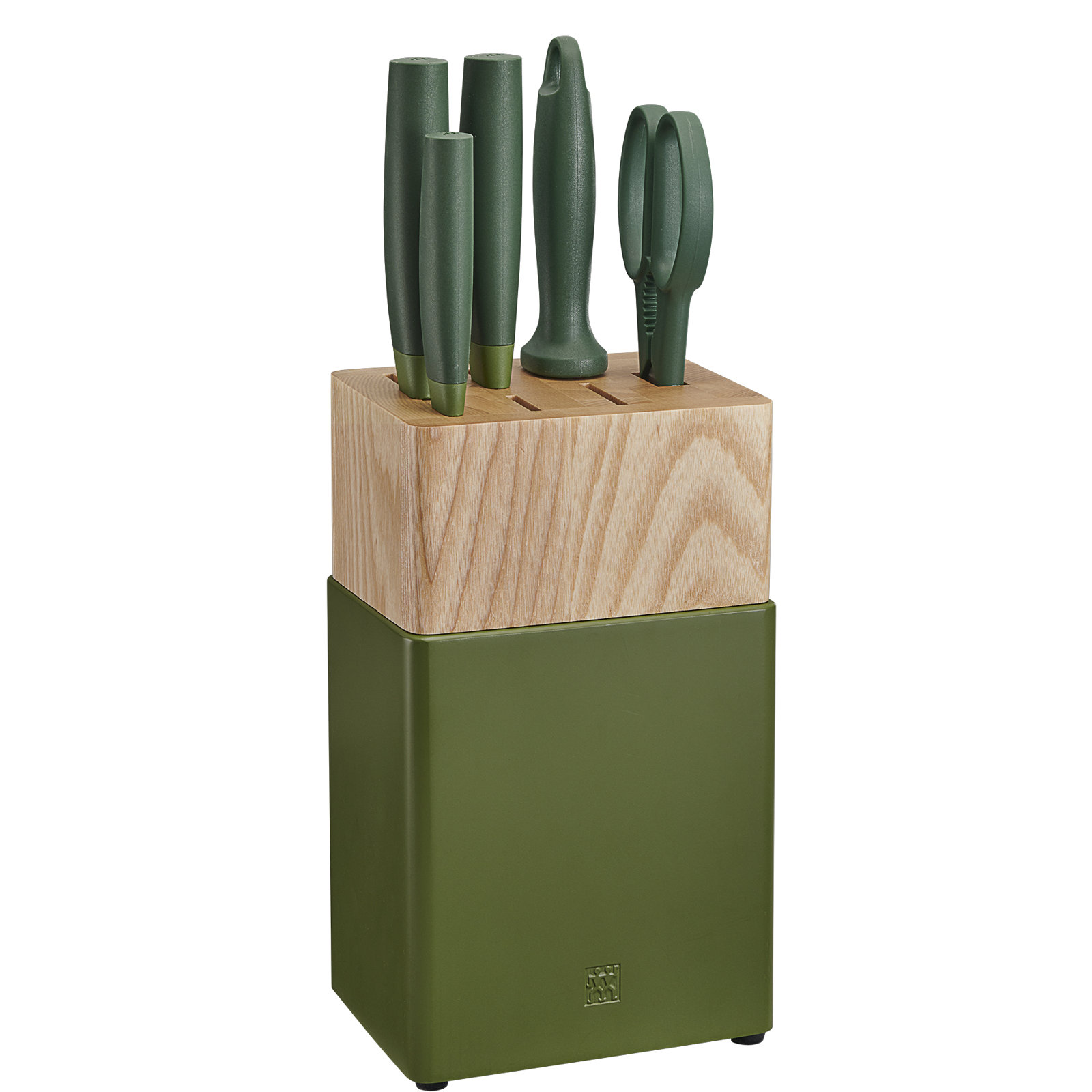 Zwilling Now S 6-piece Knife Block Set, Lime Green