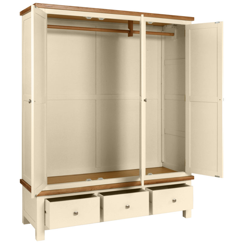 Clower 3 Door Wardrobe