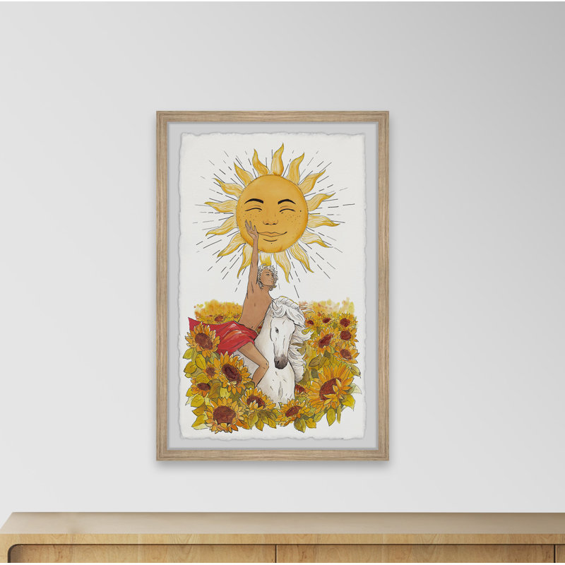 Reach the Sun - Reproduction d'art graphique sur papier encadré, H 24 po x l 16 po x P 1,5 po