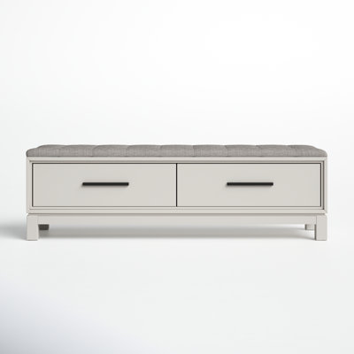 Wrightia Polyester Blend Upholstered Storage Bench
