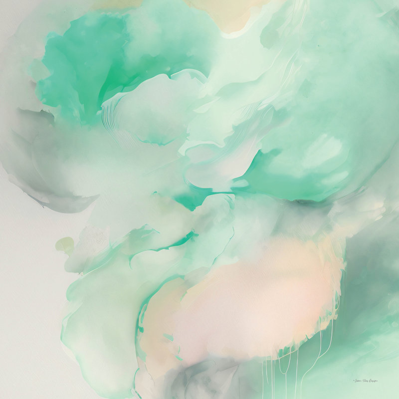 «Brushstrokes Bliss» par Seven Trees Design, Oui, H 20 po x l 20 po, Cadre photo argenté