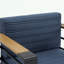 Chaise d'extérieur avec accoudoirs et coussin moelleux-853074234