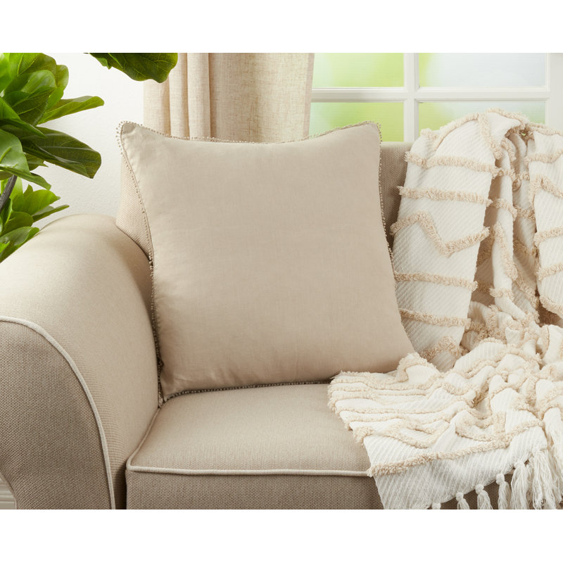 Coussin en lin Garter, Naturel
