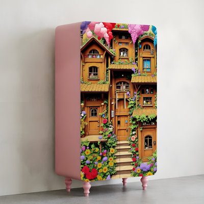 Garde-robe indépendante à portes françaises double