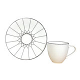 Gem Cut Onyx - Espresso Cup & Saucer