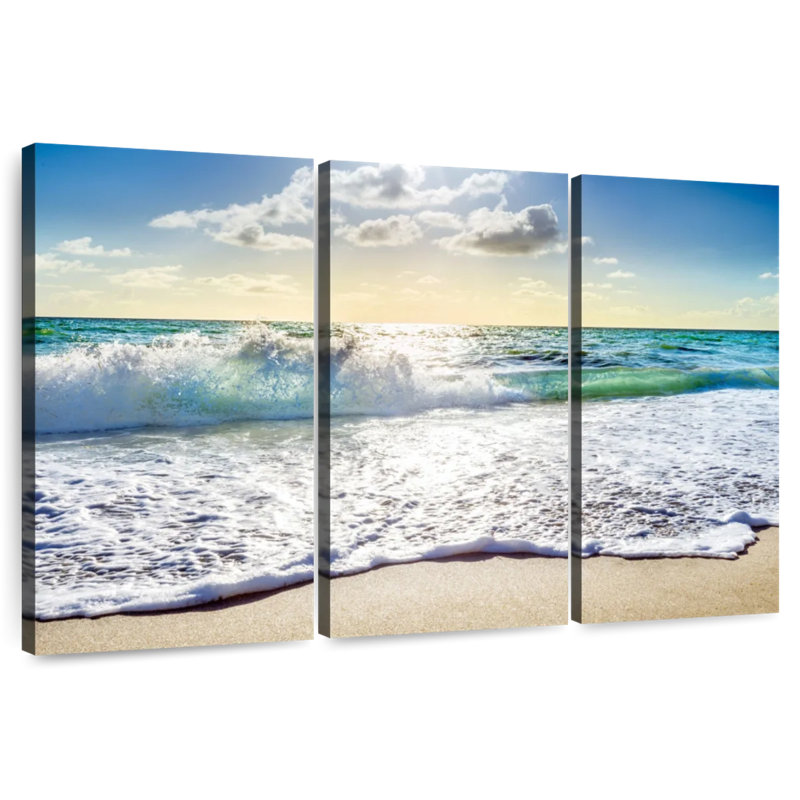 Gillard Rolling Beach Waves South Florida, H 42 po x l 65 po