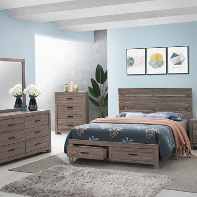 Barrel Oak 5-Piece Queen Bedroom Set