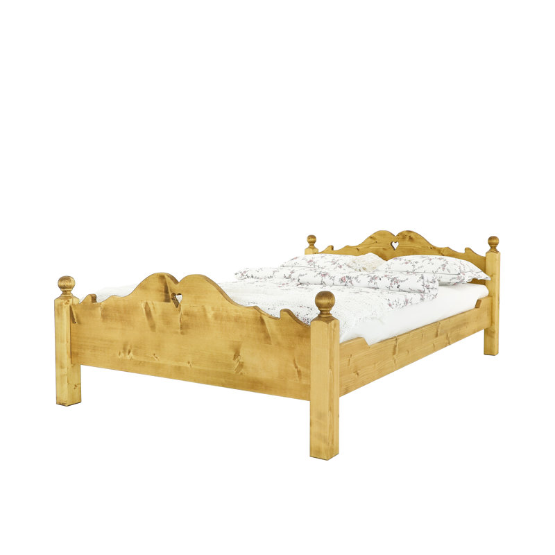 Tish Solid Wood Bed, European Double (140 x 200cm)