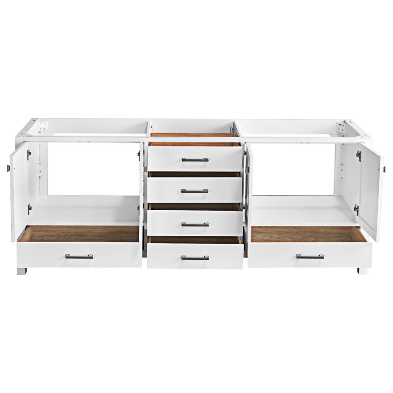Freestanding Vanity Top With Double Basin, 84"