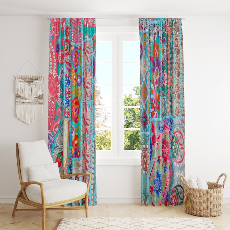 Semi Sheer Curtain Pair, 20" W x 61" L