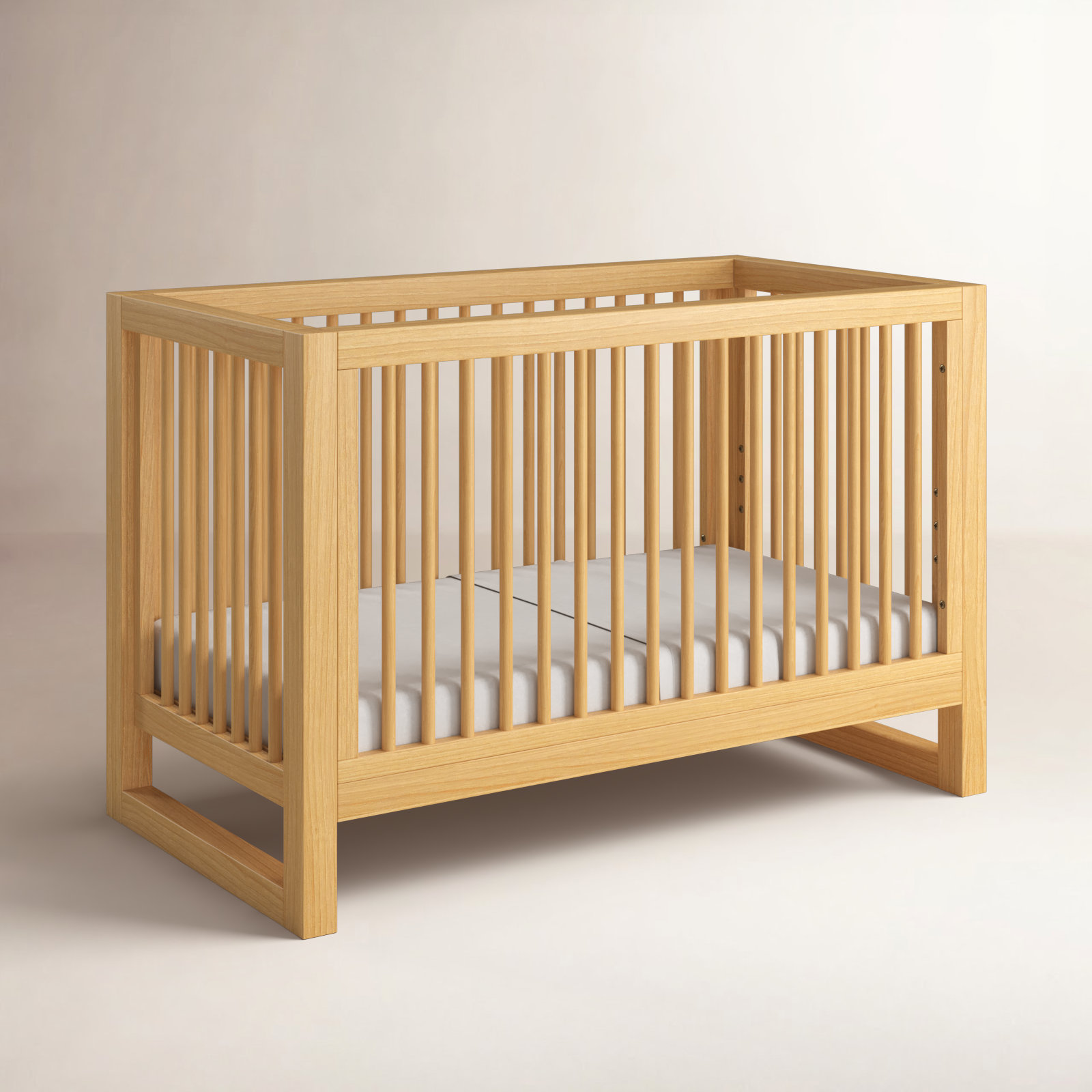 Nantucket Greenguard Gold Certified 3 -in-1 Convertible Crib, Honey