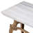 Console Table Fabiola Vintage Brass Finish White Marble