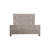 Gray Carved Scrollwork Distressed Solid Wood King Bed Frame