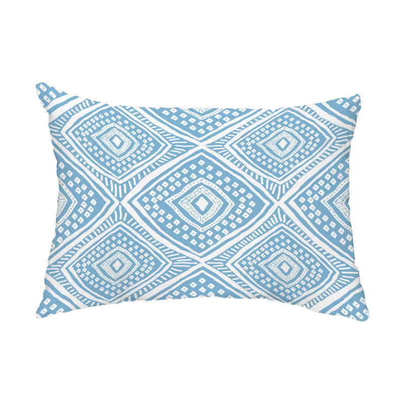  Housse et insert de coussin rectangulaire extérieur L'il Diamond Jill, bleu
