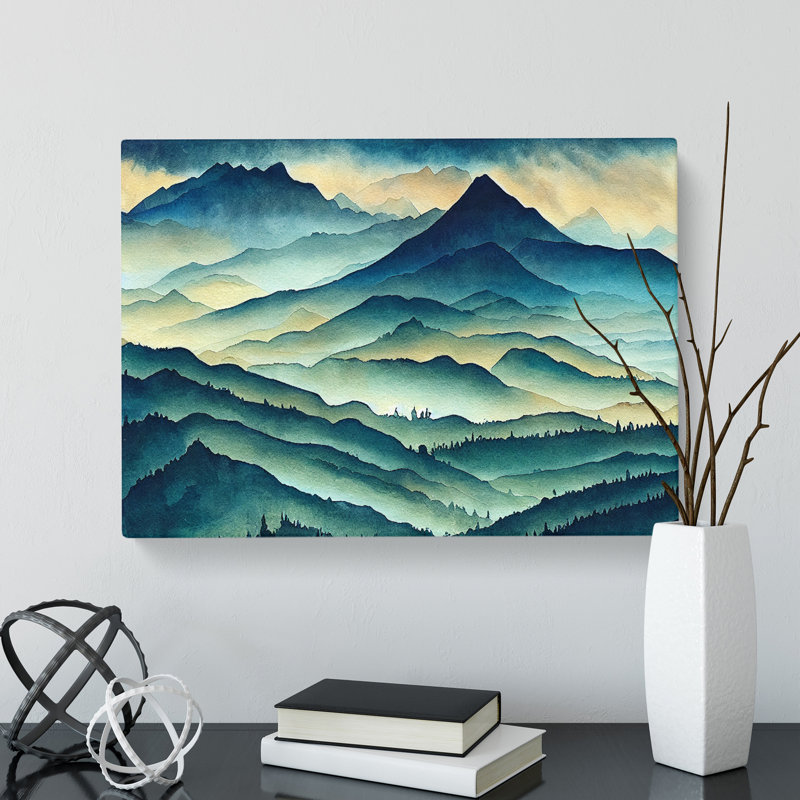 Cool Mist Mountains Vol.2 - Wrapped Canvas, 40cm H x 60cm W x 3cm D