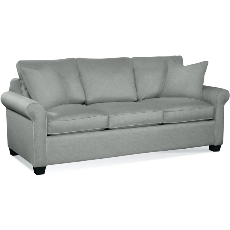Park Lane Sofa, Eggshell Crypton Performance; 0884-93, Black Finish