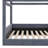Full-Sized Fabric-Wrapped House Daybed With Integrated LED Lighting-44954482
