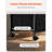 Mobile Metal File Cabinet with 3 Fabric Drawers and 2 Open Shelves -596691169