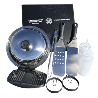 Stainless Steel Dishwasher Safe Griddle Set