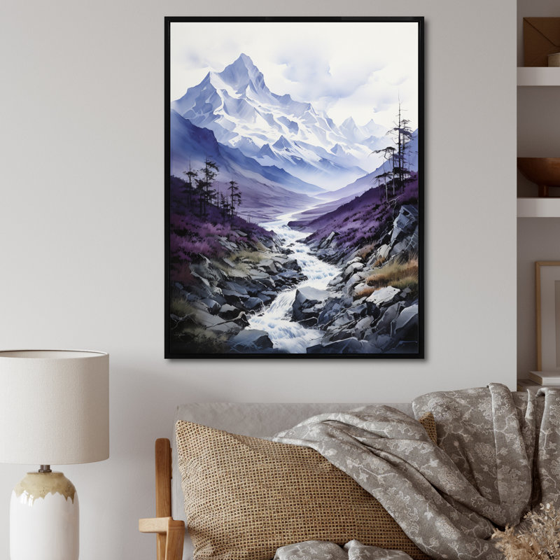 Bayden Alaska Mountain Majesty - impression, H 44 po x l 34 po x P 1,5 po, Cadre flottant noir