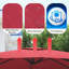 11FT Square Cantilever Patio Umbrella In Red (Without Umbrella Base)