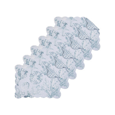 Cerulean Breeze Cotton Set of 6 Placemats