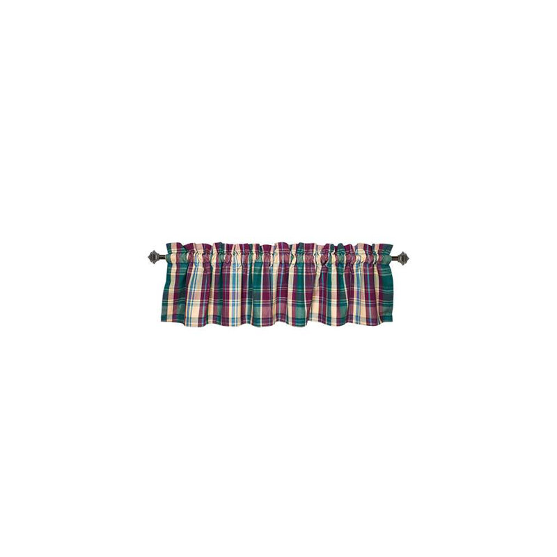 Waterhouse Cotton Plaid Tailored Window Valance