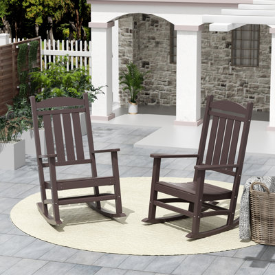 Chaise berçante d'extérieur en plastique Laguna