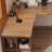 Brown L-Shaped Solid Wood  corner  desk-108349343-108349346