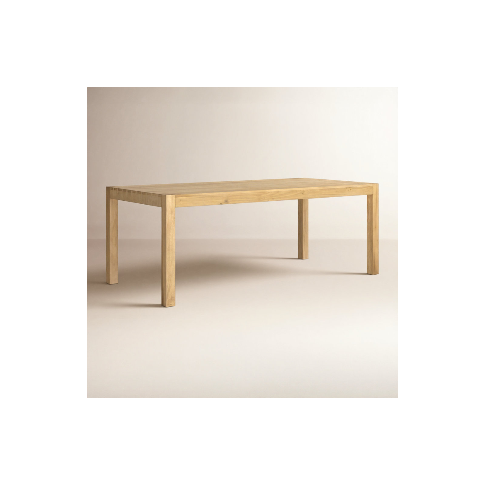 Kenzie Dining Table, Dry Wash Poplar, 30" H x x 78" L x 37.75" W