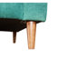 Chaise avec revêtement turquoise - 44,1 po de profondeur, 38,18 de largeur, 33,8 de hauteur, 49,71 lb de poids, rangement