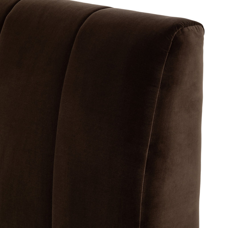 Langham Upholstered Bed, King, Surrey Mink