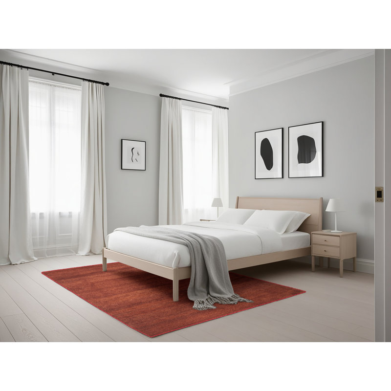 Tapis contemporain brun, Rectangle 5 pi x 7 pi