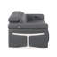 Causeuse inclinable en cuir italien à 2 grains avec appui-tête électrique-103554985-103554986