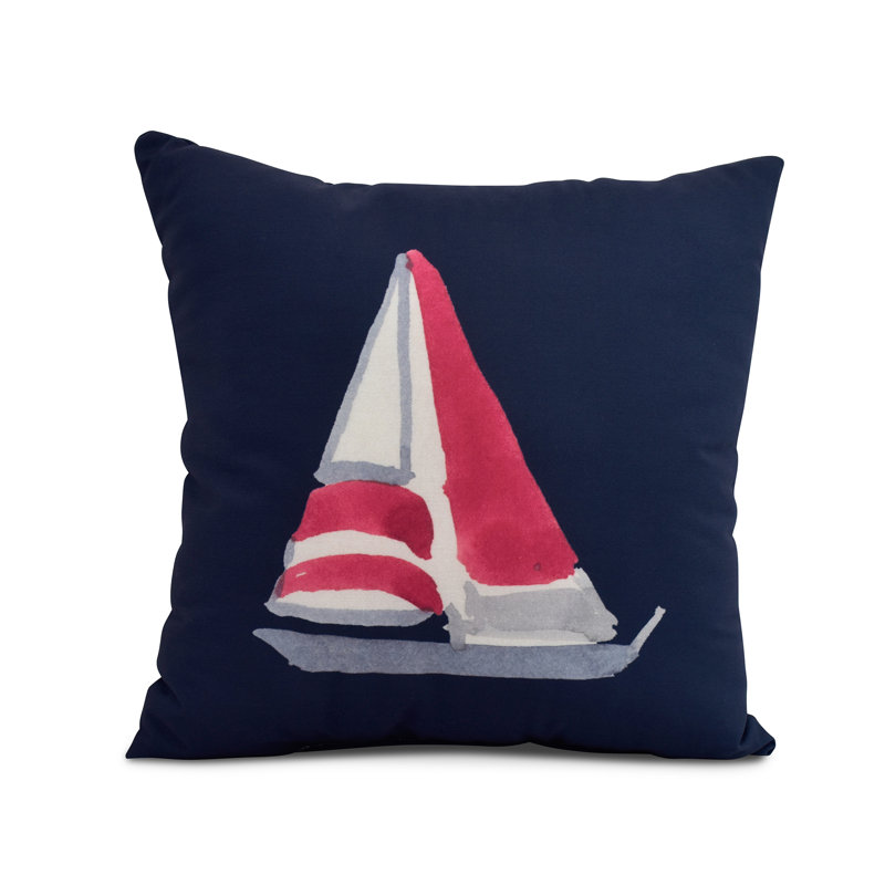 Housse et insert de coussin carré Nantucket, Bleu marine, 20 po x 20 po
