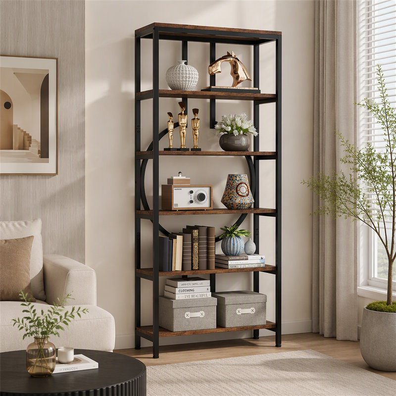 Linsly 70.9'' H X 27.55'' W Etagere Bookcase