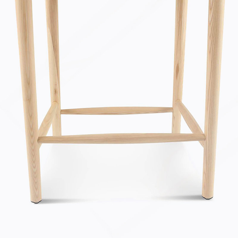 Tabouret de comptoir en frêne naturel, Naturel