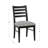 Flynn Fully Assembled Solid Beechwood Black Side Chair (Set of 2)