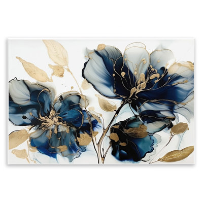 " Blue Modern Flowers "