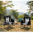 Heavy-Duty Camping Director's Chair, Extra-Large, Portable, Folding Design With Side Table Pocket, Suitable For Various Scenarios Such As Beach Fishing, Picnics, And Concerts.
