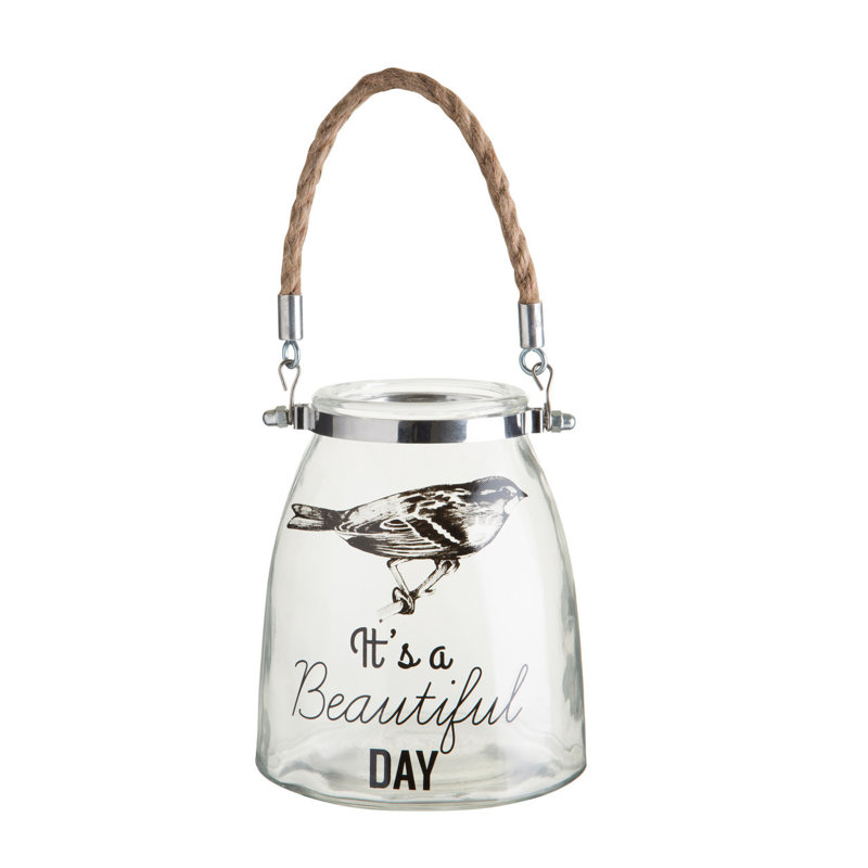 Glass Tabletop Lantern